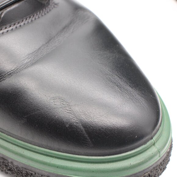 ECCO Crepetray Women's EU 41 US 10 Combat Ankle Boot Black Leather Green - Picture 11 of 12